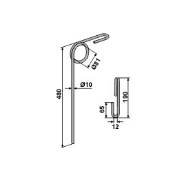 Järeljooksupii 490x10mm 0042-610-00