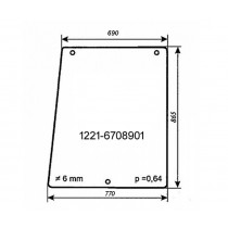 Küljeklaas aukudega MTZ 1221-6708901 (770/690x868mm)  suur kabiin MTZ-1221