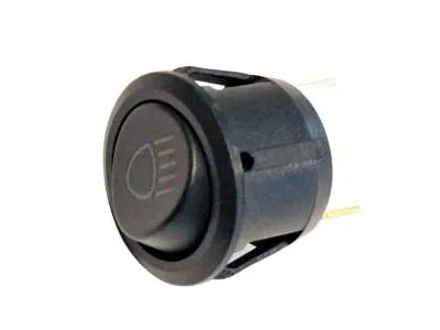 Klahvlüliti ümar 12/24V ON/OFF ¤20mm sinise märgutulega 3x4.7mm klemm