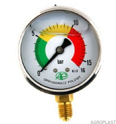 Manomeeter pritsile ¤63mm 0-16bar