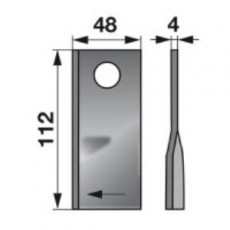 Rootoritera 112x48x4mm ¤19mm parem Krone/Samaz/Fella,134308