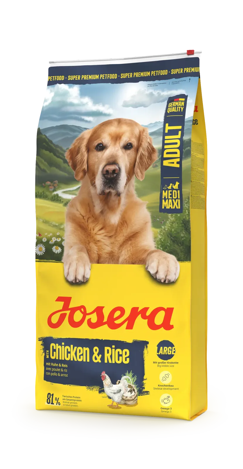 Koeratoit Josera M/M Adult Chicken&Rice 12.5kg (Large Breed)
