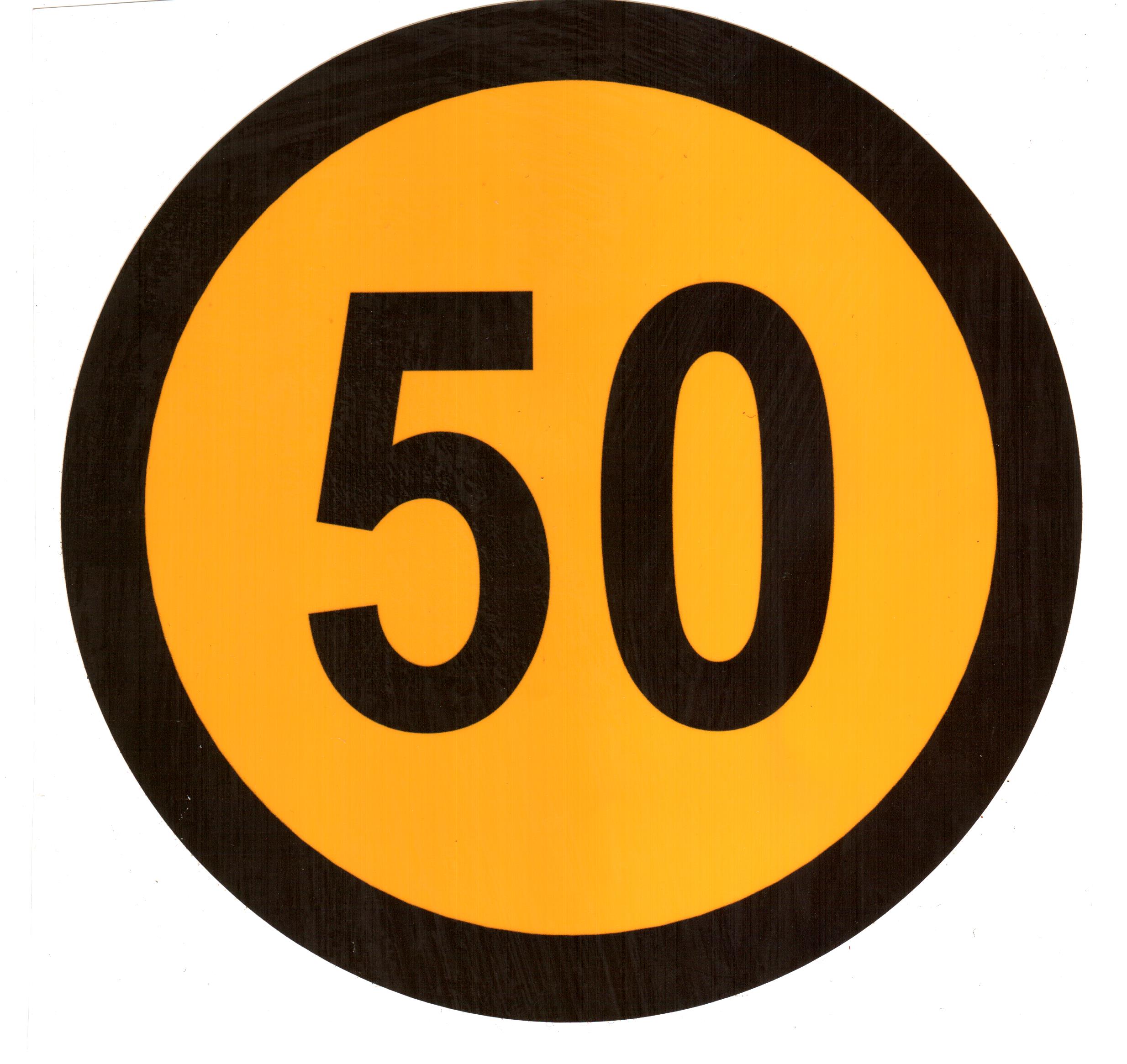 Kleebis 50km/h