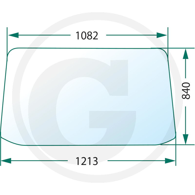 Tagaklaas MTZ 80-6700011 suur kabiin (1205/1082x841mm)