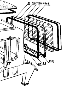 Tagaklaas T-40 (608x395mm) T25-6700012,T40-6706016