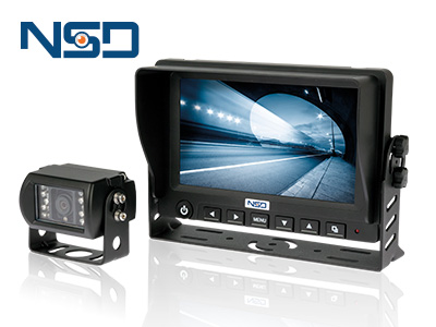 Tagurduskaamera komplekt juhtmega FULL HD 1080P 12/24V 7",15m kaabel,2 kanalit