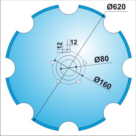 Randaali ketas Lemken Rubin 620x6mm (5) 3490467