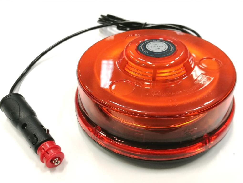Vilkur LED kollane magnetiga madal 12/24V ECE R65,ECE R10