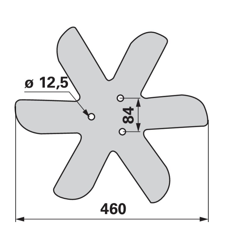 Ääreketas Horsch ¤460x6mm (3) (P) 00310892