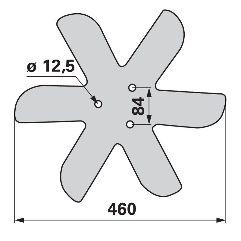 Ääreketas Horsch ¤460x6mm (3) (V) 00310893