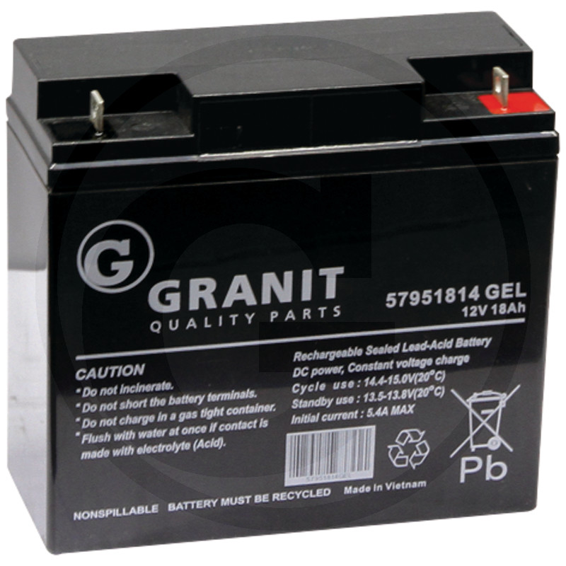 Aku YTX20L-BS 12V 18Ah 182x75x167mm GEL DIN51814,1117-2013-01,57951814,ES18-12 ( -/+)