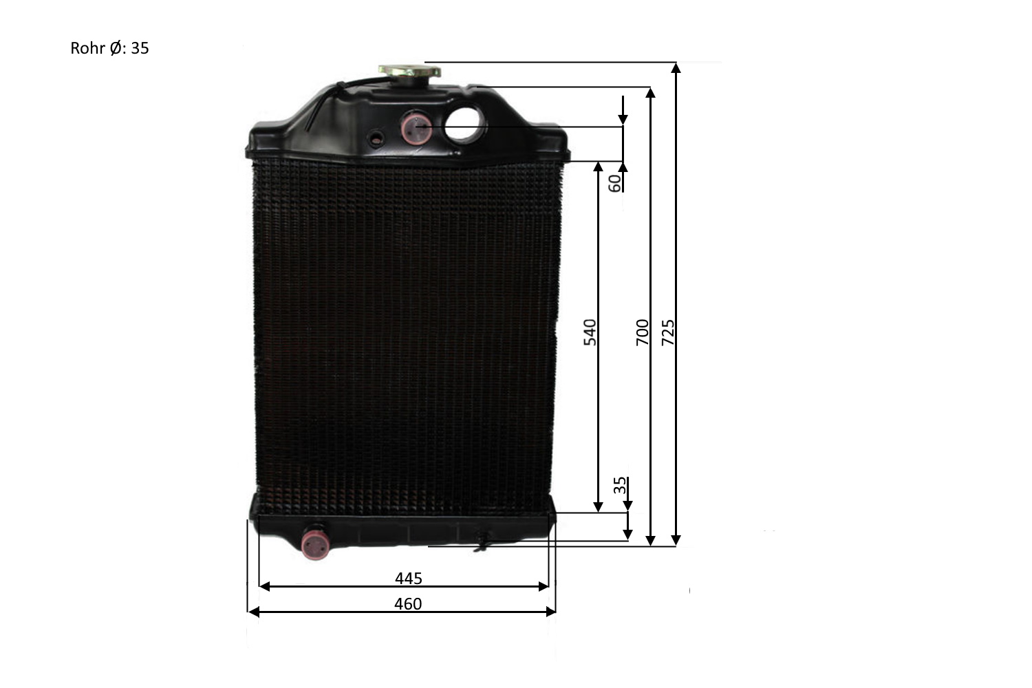 Radiaator MTZ-50 Al+metal 50-1301010