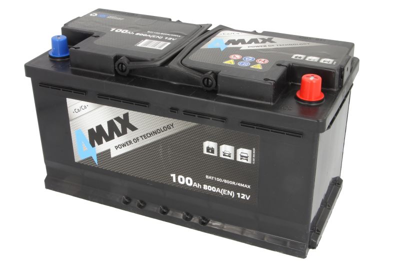 Aku 100Ah 800A 353x175x190mm B13 4MAX (-/+)