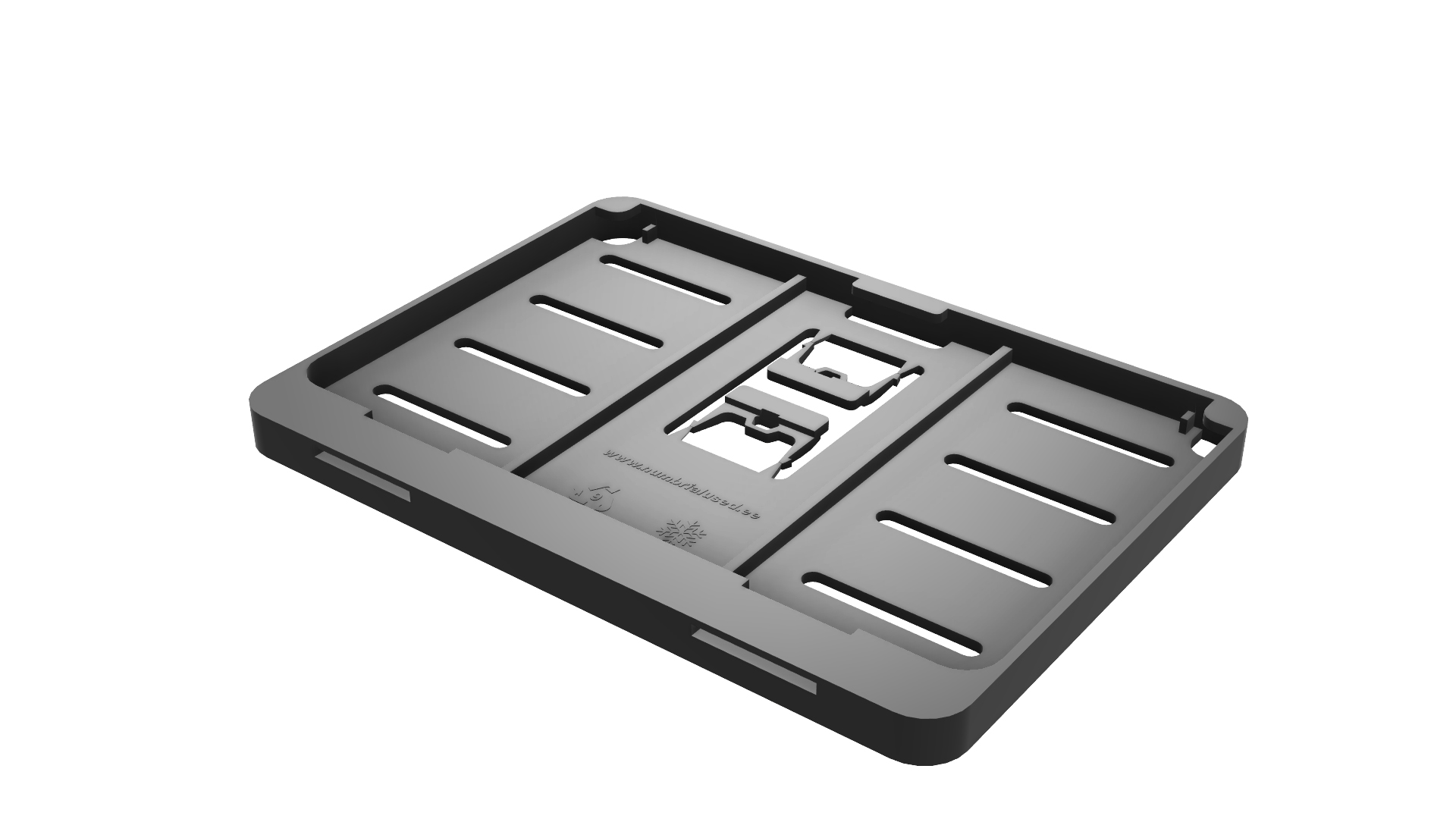 Numbrialus must E1,ATV,väiketraktor 220x160x13mm