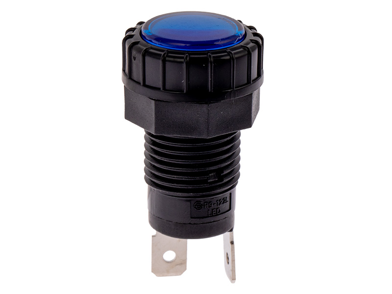 LED märgutuli sinine 10-30V ¤17mm 2x6.3mm klemm