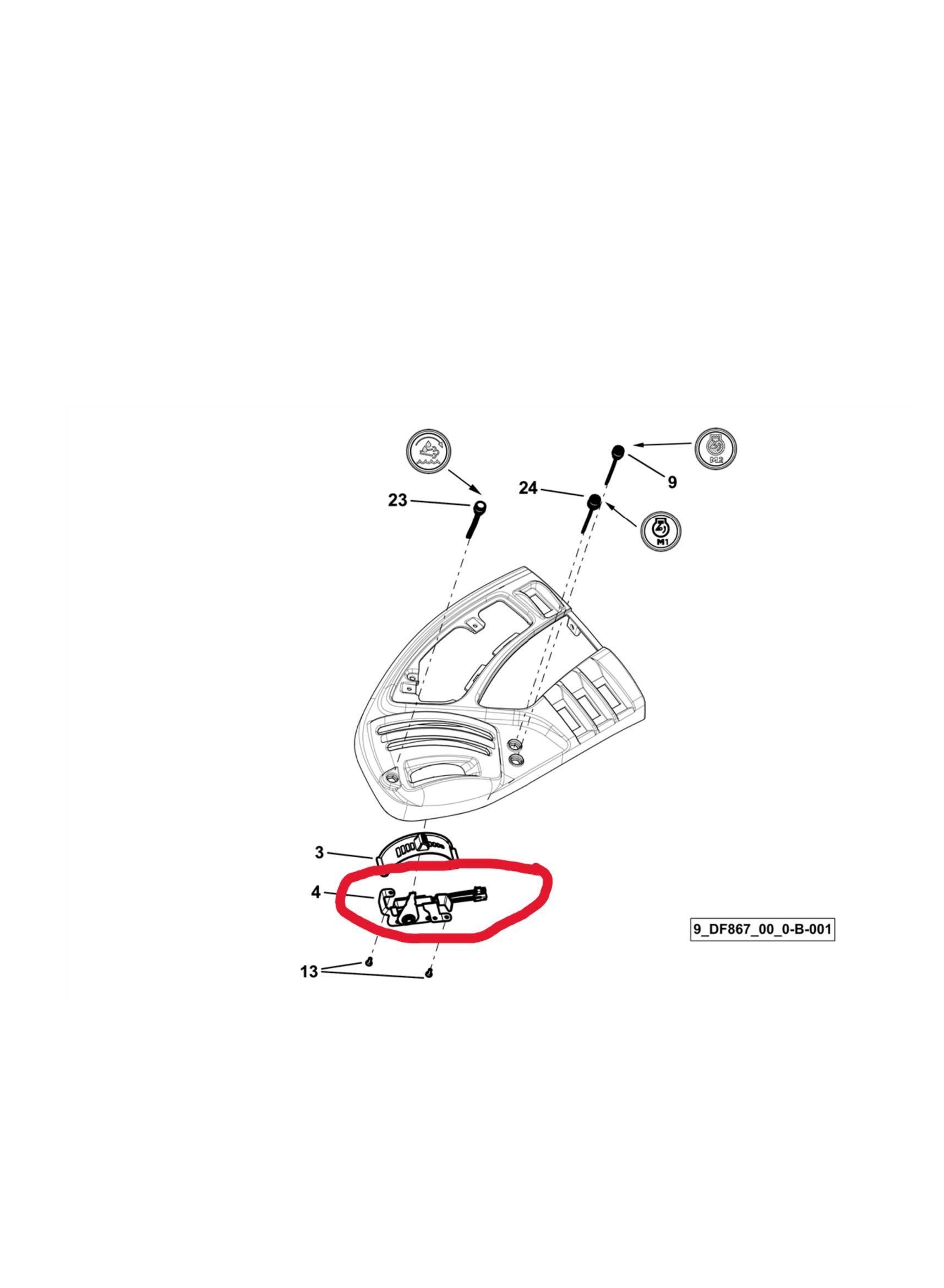 Käsigaas DEUTZ-FAHR 0.021.5683.4