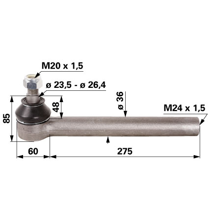 Rooliots välimine DEUTZ-FAHR 0.900.0107.7