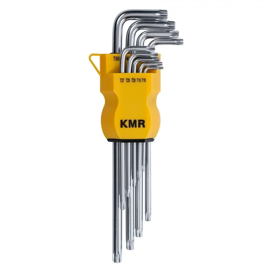TORX-võtmete kmpl.T10-T50 9-osaline L-kujuline