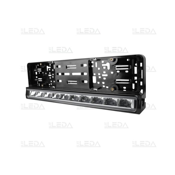 LED kaugtuli numbrialusega 100W 12500lm  10-30V +parktuli valge/kollane ECE R10,R148,R149